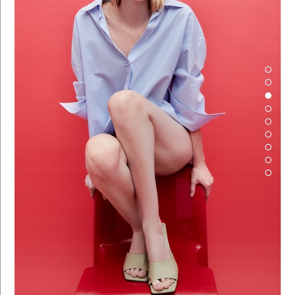 Zara sheep leather sandals bloggers fav - Picture 6 of 11